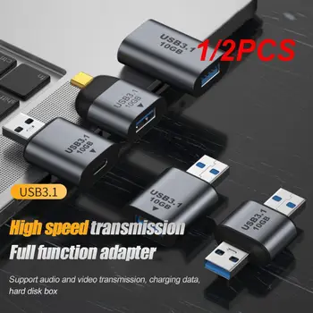 1/2KS USB 3.1-USB 3.1 a Typ C Adaptér Mini Samec Samice Převodník USB3.1 Gen 2 Nabíjecí Datový vysokorychlostní Přenos 10G Konektor