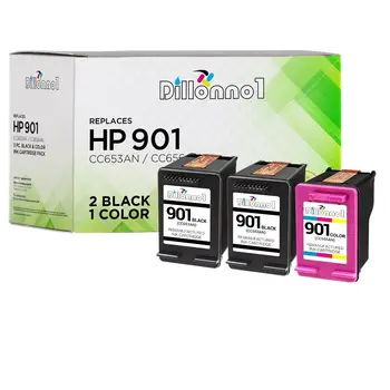3-pk Pro HP901 Blk/Clr Inkoustové Cartidge Combo Pro Officejet J4624 J4660 J4680 Série