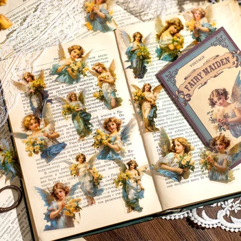 30 Listů Pohádka Elf Série Samolepky Scrapbook Příručka DIY Deník, Materiál, Dekorace Koláž Estetiky Papírnictví Samolepky