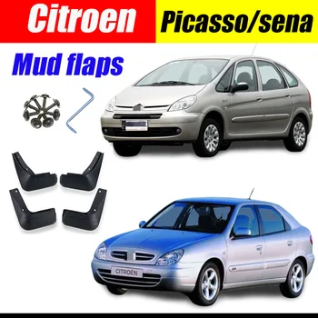 Bahno klapky Pro Citroën Picasso sena Blatníky Blatník Mud klapky splash Guard Blatníky auto Příslušenství auto styline Přední Zadní 4 ks