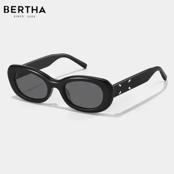 BERTA Nové sluneční Brýle Retro sluneční Brýle Premium UV Ochrana Brýle Dámské Příliv Pokročilé Smysl Štíhlou Eleganci Brýlí
