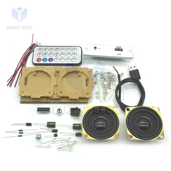 Bluetooth Reproduktor Kit Electronics DIY Pájení Praxe Pájecí Montáž DIY Kit Elektronické Komponenty Stereo Zesilovač Reproduktory