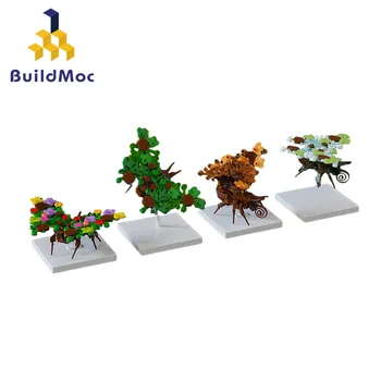 BuildMoc Podzim Stvoření Motýli Stavební Bloky Nastavit Svatební Party Místnosti, Hmyz, Motýl, Zvířat, Dekorace, Hračky Pro Děti