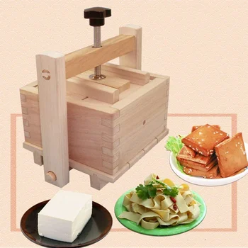 DIY Dřevěné Tofu Tiskové Formy Set Domácí Sýr Tofu Formy Sojový Tvaroh Tofu Výrobu Formy Kuchyňské Doplňky Vaření Nástroj