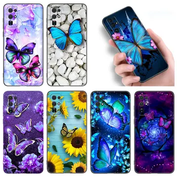 Fialová Modrá Růžová Butterfly Telefon Případ Pro Huawei Nova 5T 7 8 9 7i 8i Počest 30 50 60 70 Kámo 10 20 Lite 40 Pro Plus Kryt SE