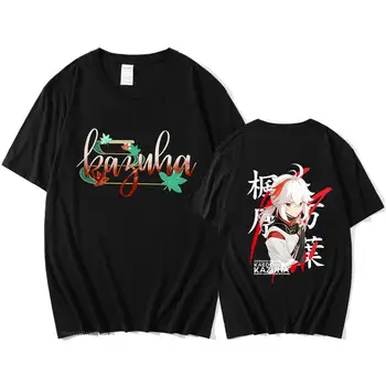 Genshin Dopad T-Košile pro Muže Kaedehara Kazuha Grafické Trička Hot Hra Streetwear Ženy Haikyuu Tee Měkké 100% Bavlněné Oblečení