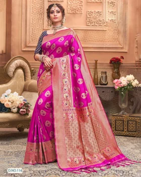 Indické Bollywood Sárí Tradiční Etnické Oblečení Georgette Sárí Vyšívané Sárí Košile Šaty Dámské Oblečení