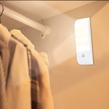 Inteligentní LED Kabinet Koridoru Lampa Domů Lidských Infračervené Indukční Světlo USB Nabíjecí Tělo Pohybu Snímače Noční Světlo