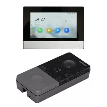 IP Video Intercom Kit DS-KIS603-P(B) skladem Zvonek Dveřní Stanice pro vilu nebo dům, DS-KIS605-P