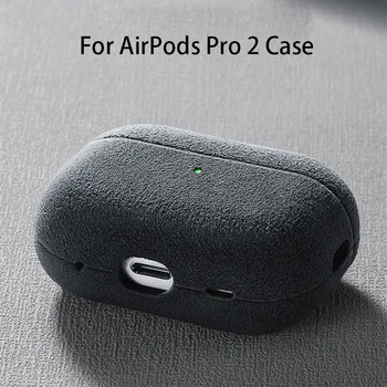 Italské Alcantara Pro Apple AirPods Pro 2 Case Luxusní Kožený Ochranný Kryt pro AirPods Pro 2. Generace Sluchátka Případech