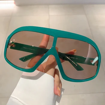 KAMMPT Nadrozměrných Monoblok sluneční Brýle 2023 Nové Candy Barva Venkovní Brýle Brýle Stylové Módní UV400 Protection Dámské Odstíny
