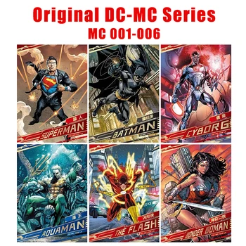 Kayou Karty DC Film MC Kompletní Sada 001-006 Superman, Batman, Aquaman Batman, Wonder Woman Papír Karetní Hry Sběratelské Hračky Pro Dospělé
