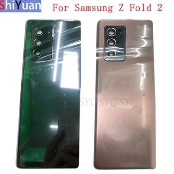 Kryt baterie Zadní Dveře Pouzdro Zadní kryt Pro Samsung Z Fold 2 5G F916 Kryt Baterie s Objektiv Fotoaparátu, Logo Náhradní Díly