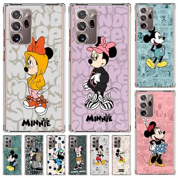 Mickey Mouse Minnie Několik Kryt pro Samsung Galaxy Note 20 Ultra 5G 10 Plus 9 8 Transparentní Telefonu Případě, S23 S22 TPU Soft Shell
