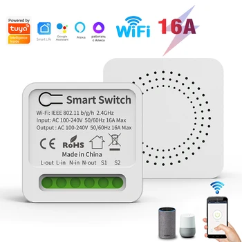 MiNi Wi-fi Smart Switch Cozylife Aplikace, Dálkové Ovládání, Časovač, Domácí Kutily 2 způsob Relé Práce s Domácí Aleax