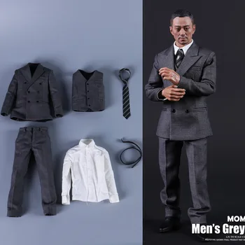 MOMTOYS GS001 Měřítku 1/6 Samec Šedý Oblek Gentleman Business Oblečení Sada Příslušenství Model pro 12 palců Akční Obrázek