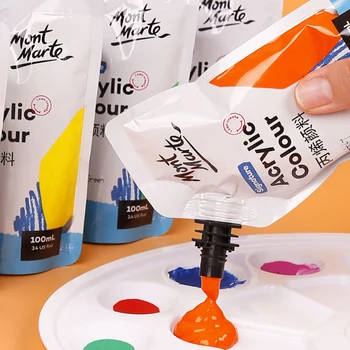 Montmartre Akrylové Barvy 100ml ručně malované graffiti Malování DIY Kámen T-shirt, Tenisky Textilní Barvy Barvivo Ruku Malovat Refill 1ks