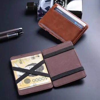 Módní Slim Pánské Kreditní Karty Ultra tenký Vysoce Kvalitní Držitel Hotovosti Kožená Peněženka Peněženka Peníze Pouzdro