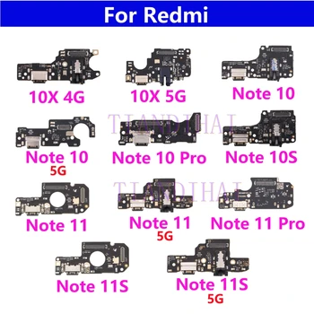 Nabíjecí Port Flex Pro Xiaomi Redmi 10X Poznámka 10 Pro 10s 11s 11 Pro 4G 5G Dock Nabíječka USB Konektor Flex Kabel S Mikrofonem