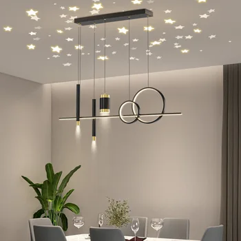 Nordic Light luxusní restaurace lampy moderní jednoduchý hvězdičkový sky horní liště lustru nová vila jídelna kreativní lampa