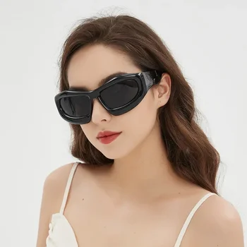Nové Dámské Y2K Módní sluneční Brýle, Ženy, Velký Rám Náměstí Sluneční Brýle Značky Návrhář Osobnost Brýle UV400 Oculos De Sol