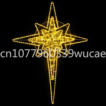 nápady na nové výrobky 2023 160cm vysokou LED osvětlené vánoční ozdoby visí hvězda