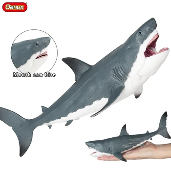 Oenux Sealife Zvířat Figurky Prehistorických Ocean Big Žralok Megalodon Model Akční Obrázek Bytové Dekorace Dítě Vzdělávací Dárek, Hračky