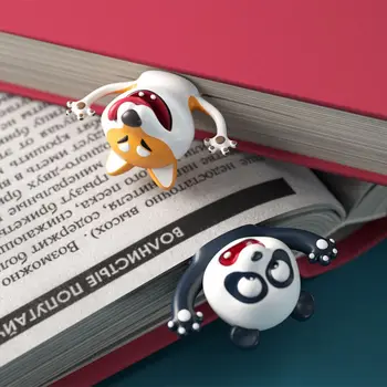 Panda Nové PVC Papírnictví Vtipné Záložky Kreslených Zvířat Styl Školní Potřeby Knihy, Značky