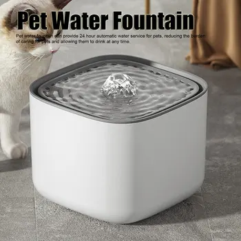 Pet Vodní Fontány Zabránit Uklouznutí Cirkulující Filtrování Odnímatelný Zásobník Vody Automatické Pet Kočka Pes 3L