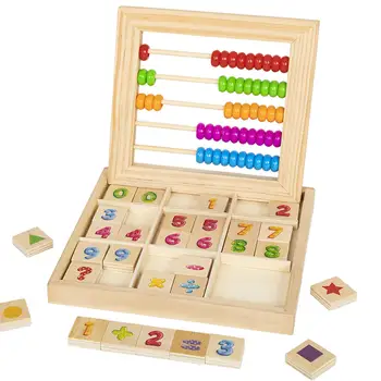 Počet Bloky Hračky Počátku Vzdělávací Hračky a 30 Dřevěných Počet Bloků Počet Bloků Matematiky Hračky pro Děti, Batolata, Děti ve Věku 3+