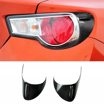 Skutečné Uhlíkové Vlákno Zadní Světlo Obočí, oční Víčka Samolepky Obložení Krytu Světlometů Víko Pro Subaru BRZ Pro Toyota GT86
