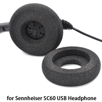 Sluchátka Pěny Earpads Šumu Pěnové náušníky pro Sennheiser SC60 USB Sluchátka Komfortní chránič ucha Náhradní
