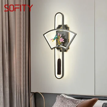 SOFITY Mosazné Nástěnné Svítidlo LED Individuální A Kreativní Nástěnné Svítidlo Luxusní Vnitřní Dekorace Domů Ložnice Postele Obývací Pokoj Corr