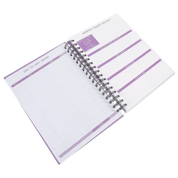 Spirála Rozpočet Notebook Papír Notebook Měsíční Papír Notebook Hotovosti Organizovat Budget Planner