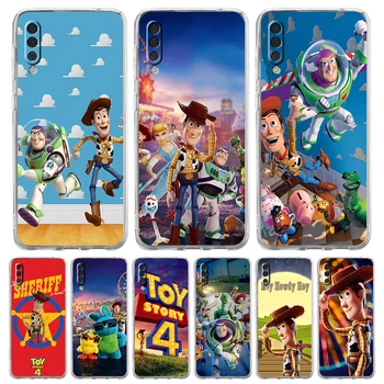 Toy Story Woody Luxusní Telefon Pouzdro Pro Samsung Galaxy A12 A02 A03S A50 A70 A10 A20 A20S A30 A40 Transparentní Silikonové Shell Coque