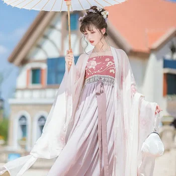 Tradiční Čínská Hanfu Kostým Dámské Oblečení Čínském Stylu Starověké Pohádkové Představení Taneční Kostýmy Denní Tang Kostým Sada