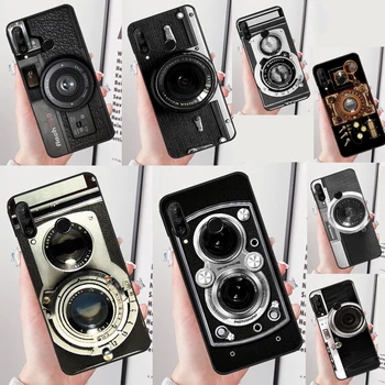 Vintage Camera Pouzdro Pro Huawei Nova 9 10 SE 5T 3i 7i 8i 11i Y60 Y61 Y70 Y90 P60 Mate 60 Pro P30 P40 Lite