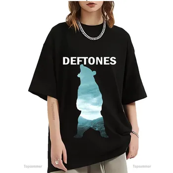 Vintage Deftones Nést Obraz T-Shirt Páry Stylový Streetwear Bavlněné Tričko Chino Moreno Pop Trend Krátký Rukáv T Košile Topy