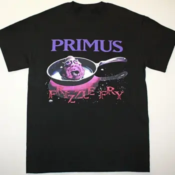 Vintage Primus Frizzle Fry Pánské tričko Černé Bavlněné Tričko