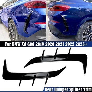 Zadní Nárazník Splitter Sací Lišta Difuzor Canards Pro BMW X6 G06 2019 2020 2021 2022 2023+ Bodykits Tuning
