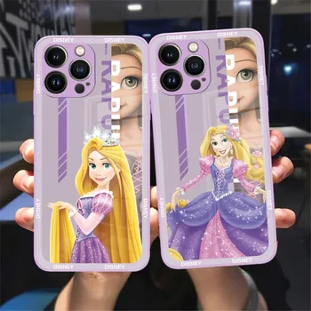 Zamotaný Princezna Rapunzel Telefon Pouzdro Fialové Sklo Pro IPhone 13 14 12 11 Pro Max Plus Mini X, XR, 8 7 6s SE2020 Kryt